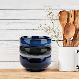 Tazón de Sopa de Cerámica de Lujo con Acabado de Esmalte Reactivo, Forma Redonda Profunda, Resistente a Desportilladuras, Apto para Alimentos, para una Experiencia Gastronómica Elegante en la Cocina - Product Image 2