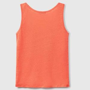 Women's <b>Coral</b> Knitted Tank <b>Top</b> Scoop Neck Solid Color Casual Style Regular Length - Product Image 5