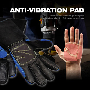Guantes de Soldadura Resistentes al Calor, Hechos a Medida con Piel de Oveja y Piel de Vacuno, Forro de Tela Kevlar Grueso, Equipo de Seguridad Duradero - Product Image 3