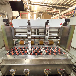 Hoàn toàn tự động phẳng nhăn và chết máy cắt cho gói hộp máy làm và dây chuyền sản xuất hộp sóng - Product Image 3