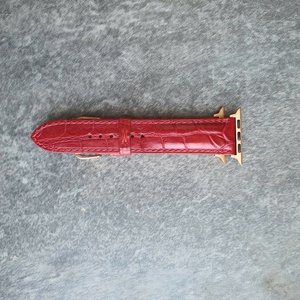Bracelet de montre à boucle ardillon en cuir de crocodile véritable à dégagement rapide, style robuste de luxe pour homme, haute qualité - Product Image 3