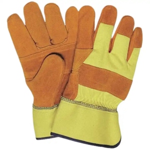 Gants de travail robustes pour monteurs canadiens, en cuir de vachette pleine fleur, construction renforcée, gants de sécurité avec caractéristiques de protection au travail - Product Image 5