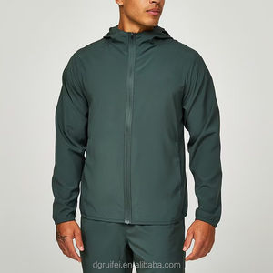 Conjunto de Chaqueta Cortavientos Deportiva Personalizada Sin Marca de Poliéster y Nailon de Color Sólido para Correr, Traje Deportivo para Hombre Maanify 2026 - Product Image 2