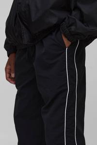 กางเกงวอร์มขาบานทรงหลวมผ้าฟลีซคอตตอน 100% หนานุ่มพิเศษสำหรับผู้ชาย สไตล์ลำลอง พิมพ์ลายโลโก้ หรือสีพื้น - Product Image 3