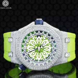 Reloj de Lujo para Hombre Charm Jewells, Acero Inoxidable, Bisel con Diamantes Dorados, Movimiento Mecánico Analógico, Fecha Automática, Caja de 40 mm, 10 Bar - Product Image 1