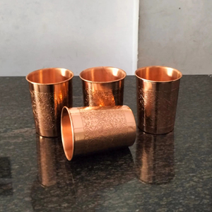 Verre à eau en cuivre style rétro, verre à eau en cuivre couleur unie, verre à eau en cuivre style vintage, verre à eau en cuivre personnalisé fabriqué en usine - Product Image 1