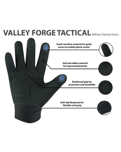 Guantes Tácticos Valley Forge de Calidad Superior para Exteriores, Duraderos y Ligeros, con Nudillos de Fibra de Carbono para Máxima Protección - Product Image 5