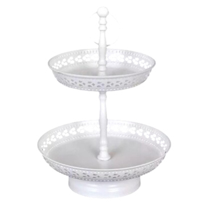 Support à gâteau en métal à 3 niveaux, design moderne, plaqué argent, forme ronde, pour table de dessert de mariage, plateau de service pour événements - Product Image 5