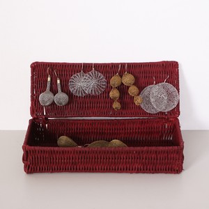 Weave rattan basket <b>containers</b> storage <b>box</b> with lid functional boxes eco friendly lidded baskets - Product Image 6