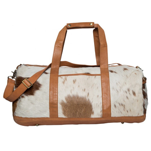 Sac de voyage en cuir véritable à poils, style vintage, grande capacité, LHDB-0007 - Product Image 1