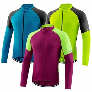 Latest Fashion Breathable Eco-Friendly <b>Men's</b> Adults Full Sleeve <b>Cycling</b> Jersey Customizable High Quality <b>Cycling</b> Jersey - Product Image 1
