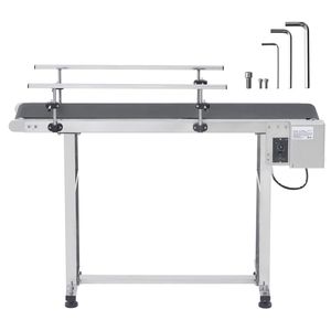 Nastro Trasportatore Motorizzato in Acciaio Inossidabile Resistente 47 x 7,8 Pollici, Tavolo Trasportatore da 7,8 Pollici per Applicazioni di Codifica a Getto d'Inchiostro - Product Image 1