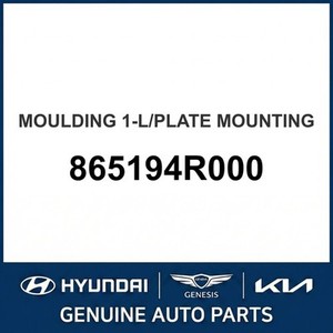 Moulures et garnitures de carrosserie neuves Sonata 865194R000 - Product Image 1
