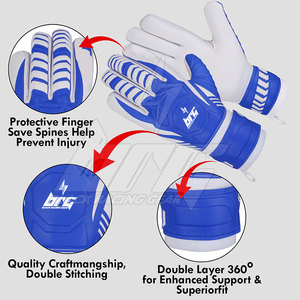 Gants de gardien de but personnalisés de haute qualité, professionnels, en latex allemand, avec protection des doigts, pour l'entraînement et les matchs, respirants et personnalisables - Product Image 4