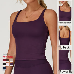 Soutien-gorge de sport sexy rembourré pour femme, débardeur moulant pour le yoga et le fitness, vêtements de sport personnalisés avec logo 2026 - Product Image 3