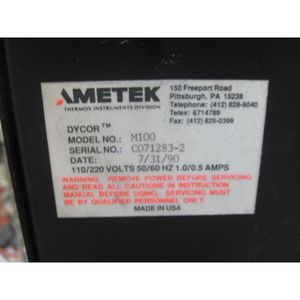 Moniteur d'équipement RGA AMETEK Dycore M100 P/S, M100FG - Équipements et pièces semi-conductrices d'occasion fiables à l'échelle mondiale - Product Image 5