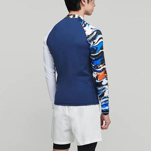Rashguard de sport pour homme à manches longues, respirant, séchage rapide, haute qualité, imprimé par sublimation, OEM, vente en gros, polyester/nylon - Product Image 2