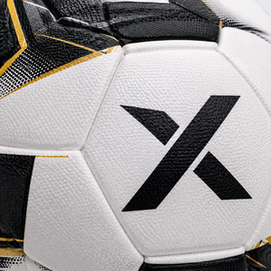 Ballon de football personnalisé de qualité professionnelle |   Blanc Noir Or |   Logo X |   Fabricant OEM ODM |   Qualité de conception haut de gamme - Product Image 3
