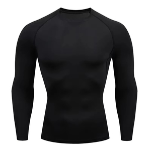 Nouveaux Rashguards pour Hommes Adultes en Spandex/Polyester, Vente en Gros, Séchage Rapide, Respirants, Manches Longues, Professionnels, Patch Multicolore - Product Image 1