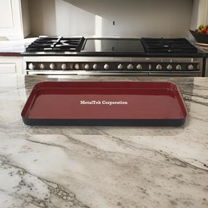 Plateau rectangulaire en fer de qualité supérieure, finition marron miroir élégante, durable et résistant à la rouille, parfait pour la décoration de la maison, le café ou le service. - Product Image 5