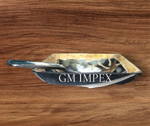 Bandeja de servicio de cuerno de búfalo Natural hecha a mano, plato Rectangular elegante, estilo Animal único para mesa de comedor, decoración del hogar, GM Impex - Product Image 5