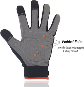 Leather Working <b>Gloves</b> Tough Cowhide Material for Maximum Durability and <b>Long</b> Term Industrial Performance - Product Image 5