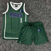 HAQ MEHARBAN SPORTS Set Jersey Basket Pria Hijau V-Neck Tanpa Lengan Sublimasi Bahan Mesh Bernapas Seragam 100% Poliester Semua Ukuran
