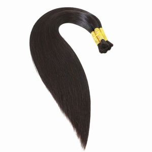 NAJIR HAIR HUB ผมต่อแบบตรงอินเดียแท้ชนิด Remy สีน้ำตาลเข้ม 100 กรัม แบบ Pre-Looped สไตล์ 1 - Product Image 1