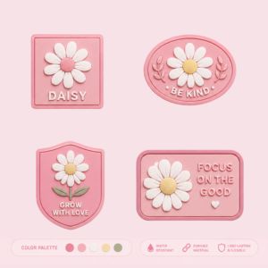 Parches de Goma PVC Personalizados, con Relieve 3D, Multiformas, para Bolsas y Ropa, Impermeables, Adhesivos o Cosidos - Product Image 2
