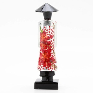 Traditional Vietnam lady lacquered statue highest quality handmade lacquer figurine for home decor - Product Image 6