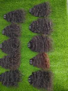 Extensions de cheveux humains courts bouclés noirs à clipser, aspect naturel, pour les fêtes, le bureau, les mariages, la vie quotidienne et toutes les occasions - Product Image 5