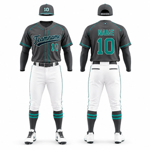 Uniforme de Béisbol Personalizado Sublimado con Botones, Unisex, de Secado Rápido y Transpirable - Product Image 3