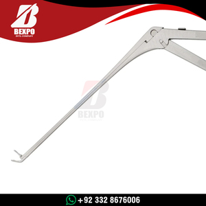 คีมจับหูแม็กกิล รุ่นไมโคร อัลลิเกเตอร์ รูปทรงถ้วย งอขึ้นไปด้านบน ขนาด 8 ซม. ผลิตจากสแตนเลสสตีล คุณภาพสูง สำหรับการผ่าตัดหู - Product Image 4