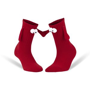 Calzini Magnetici Rossi per Coppie con Occhi 3D Cartoon per San Valentino - Product Image 3