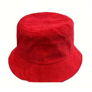 Sombrero de Pescador de Pana con Logotipo Personalizado Bordado, para Otoño e Invierno, para Hombre, Cálido y Combinable con Todo - Product Image 2