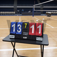 Tableau de score sportif portable manuel le plus vendu pour tennis de table, volleyball, football – en tissu, facile à retourner, divertissement, 24x12 pouces