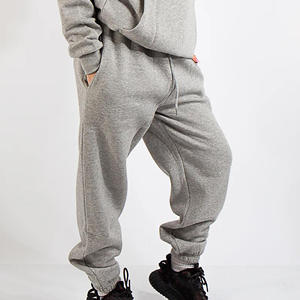 High Quality <b>Women's</b> Gray <b>Harem</b> Sweatpants Elastic Waist Loose Fit Full Length Casual Knitted Cotton <b>Pants</b> With Pockets Autumn - Product Image 6