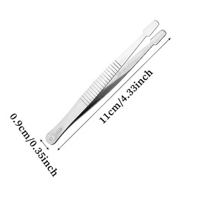 Pinces de précision pour timbres, pointes en acier inoxydable pour tous les collectionneurs avertis, pinces courbées pour la philatélie - Product Image 2