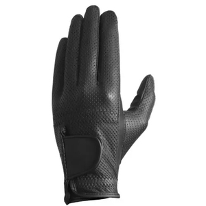 Gants de golf à doigts entiers en cuir véritable gris respirant, à enfiler, unisexe, pour la main droite, protection sportive - Product Image 1