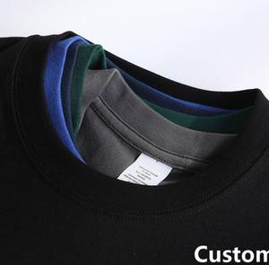 T-shirt pour homme à manches courtes, col rond, coupe ajustée, 100% coton, avec impression de logo personnalisé en relief, impression sérigraphique, séchage rapide - Product Image 2
