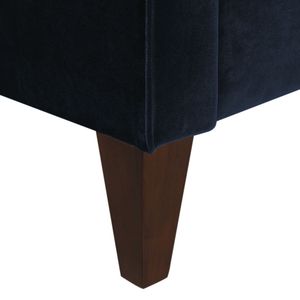 Divano Moderno Jack da 84 Pollici in Velluto Blu Scuro Trapuntato Stile Tuxedo per Soggiorno - Product Image 3