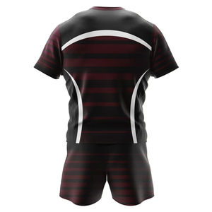 Uniformes de Rugby al por Mayor, Conjuntos Personalizados para Equipos con Impresión de Logotipo Privado, Uniformes de Rugby Transpirables Hechos en Fábrica - Product Image 2