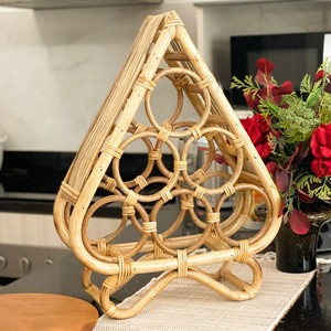 Hand-made natural <b>rattan</b> liquor bottle rack wine bottles holder cabinets for the home dining room - Product Image 1