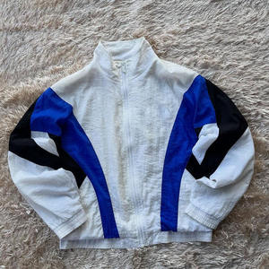 Custom <b>Vintage</b> 90s Retro Color Block Windbreaker <b>Jacket</b> Unisex Lightweight Waterproof Streetwear Oversized Sport <b>Track</b> <b>Jacket</b> - Product Image 1