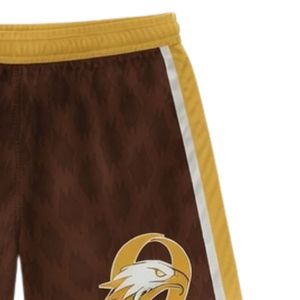 Shorts de lacrosse unisexe marron doré en polyester léger, uniforme sportif, vêtements d'équipe, tenue d'entraînement et de match - Product Image 4