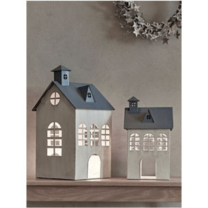Portavelas de Metal Negro con Silueta de Pueblo Navideño, Decoración Festiva para Mesa, Decoración del Hogar, Adorno Navideño, Regalo - Product Image 2