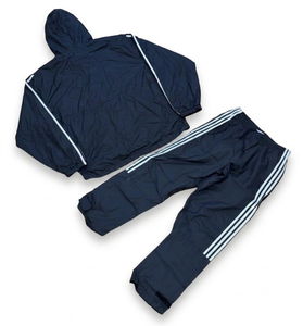 Conjunto Deportivo de Alta Calidad para Hombre, Chaqueta y Pantalones con Capucha en Azul Marino, Color Sólido, Poliéster, Secado Rápido, Ropa Deportiva para Otoño - Product Image 6