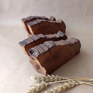 Handmade <b>Reclaimed</b> Wood Napkin Holder Rustic Modern Design Durable Tabletop Stand for Home Office Kitchen Dining Kitchen Restaur - Product Image 5