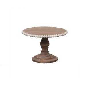 Soporte para pasteles rústico hecho a mano con madera de primera calidad para servir postres y decorar - Product Image 3