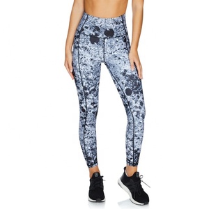 Women's High Waist Butt Lifting Yoga Leggings Print <b>Tummy</b> <b>Control</b> Tight Sweat-Wicking Four-Way Stretch Eco-Friendly Workout - Product Image 3